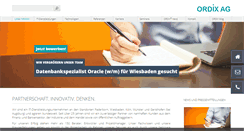 Desktop Screenshot of ordix.de