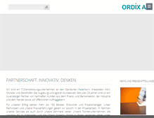 Tablet Screenshot of ordix.de